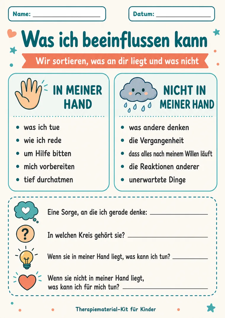 Was ich beeinflussen kann