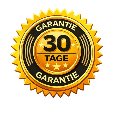 Siegel: 30 Tage Geld-zurück-Garantie