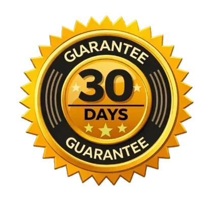 30-day money-back guarantee seal
