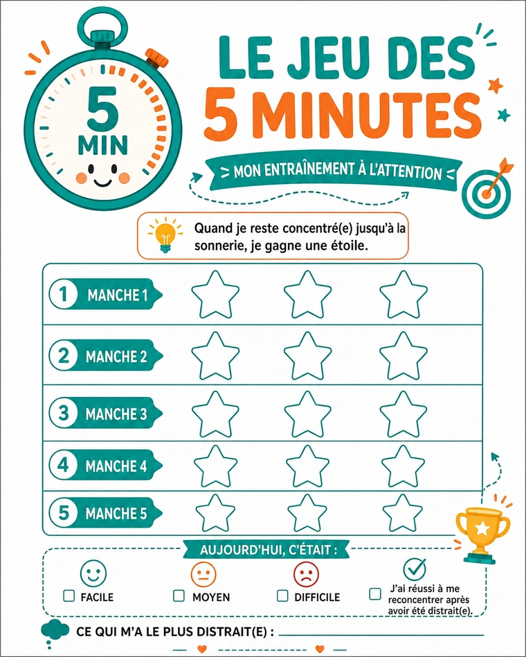 Jeu de 5 Minutes