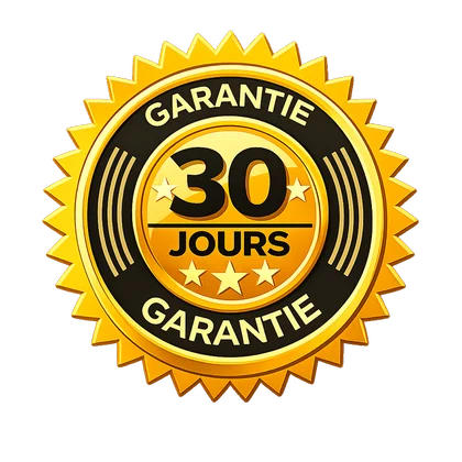 Sceau de garantie satisfait ou remboursé sous 30 jours