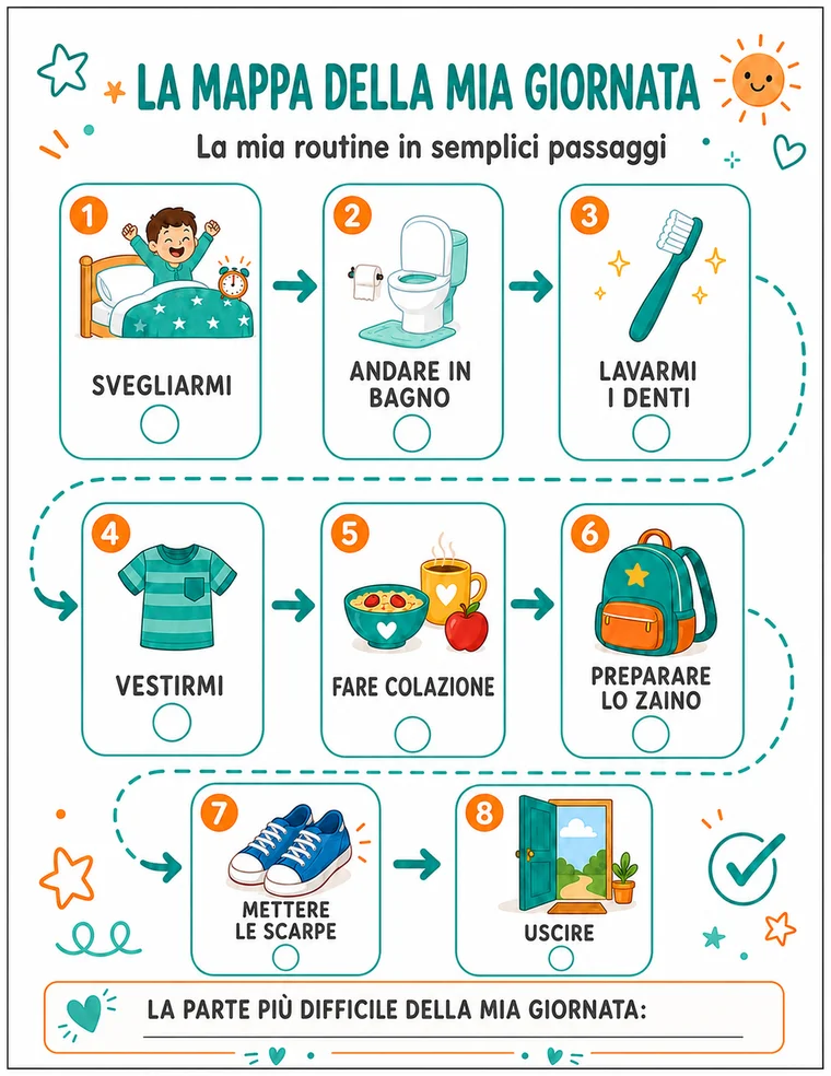 Mappa della mia giornata