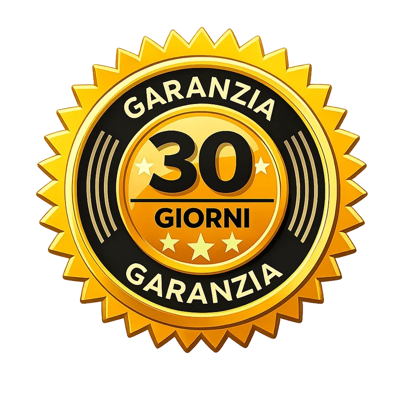 Sigillo di garanzia soddisfatti o rimborsati entro 30 giorni
